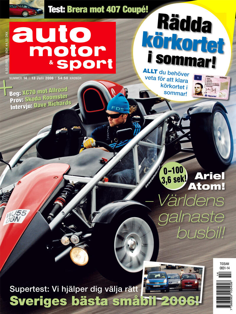 En bil på omslaget till en tidning (AI text)