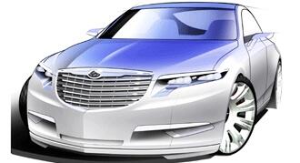 En bil visas i en tidning. (AI text)