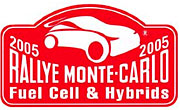 Rally Monte Carlo-logotyp för bränsleceller och hybrider (AI text)