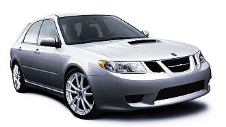 En silverfärgad Subaru WRX STI. (AI text)