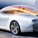 En framtidens bil med futuristisk design (AI text)