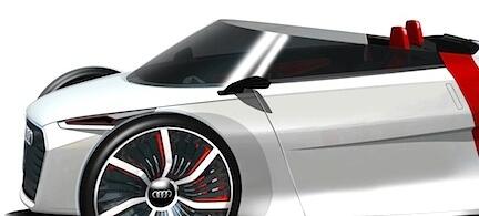 Audi R8 konceptbil (AI text)