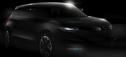 En svart bil i mörkret (AI text)