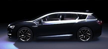 En bil i en mörk rum. (AI text)