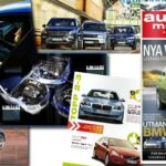 ett tidskrift med en bil på omslaget (AI text)