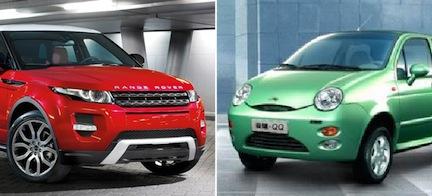 Två bilar i parkeringsplatsen (AI text)