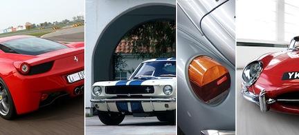 En collage av bilar och människor (AI text)