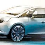 En bil visas i en skiss. (AI text)