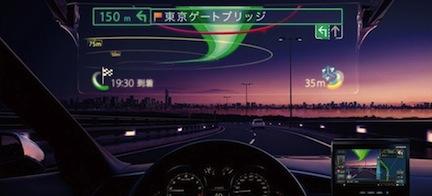 En bil med en GPS-skärm i förarplatsen. (AI text)