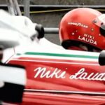 en Ferrari racer i depån (AI text)