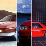 En collage av bilar från 1980-talet (AI text)