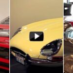 En grupp personer i en bilmuseum (AI text)