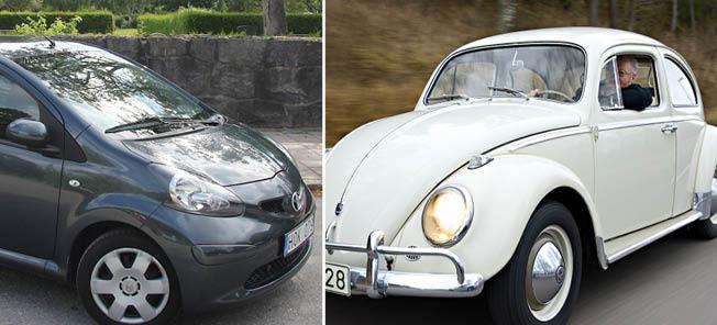 En VW Bobl och en VW Bobl (AI text)