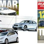 En tidning med en bil på omslaget (AI text)