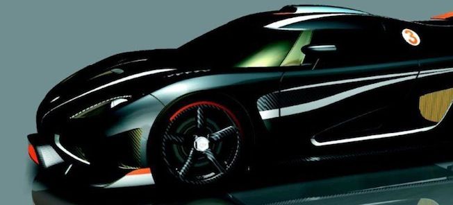 En svart och vit bild av en futuristisk bil. (AI text)