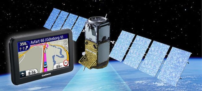 En satellit visas i bakgrunden. (AI text)