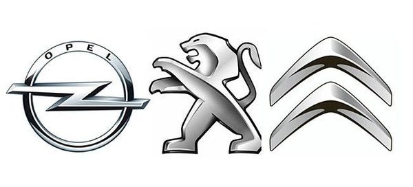 En grupp logotyper från olika biltillverkare. (AI text)