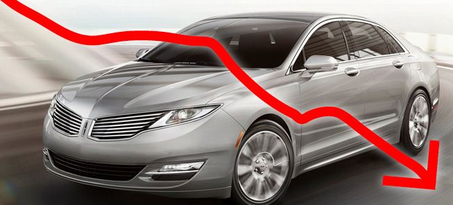 En bil med en pilar pekar nedåt. (AI text)