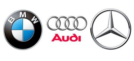 BMW, Audi och Mercedes-Benz (AI text)