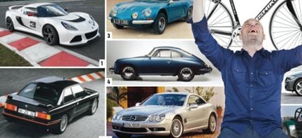 En collage av bilar och personer (AI text)