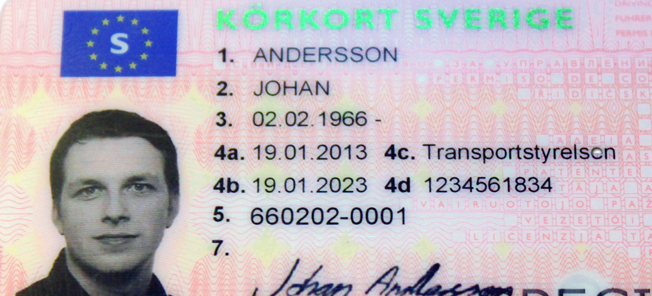 En man med ett svenskt pass (AI text)
