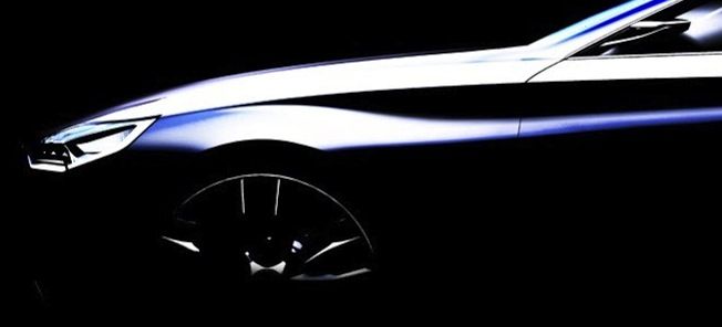 BMW X1-konceptbilen i mörker (AI text)