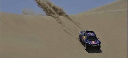 Red Bull RDR sand dune buggy. (AI text)
