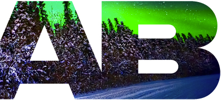 En bil med ordet "AB" mitt på vägen. (AI text)