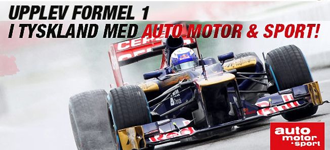 En racebil kör snabbt längs en bana. (AI text)