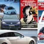 En omslag med en bil och en person (AI text)