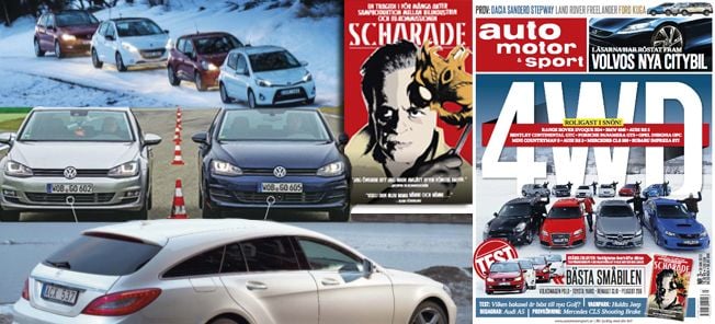 En omslag med en bil och en person (AI text)