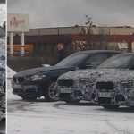 BMW X1 fotograferad i snöstorm (AI text)