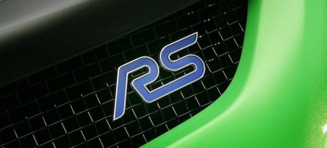 En gröngul Ford RS (AI text)