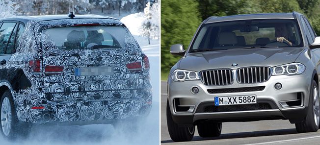 BMW X5 och X6 visas köra i snö. (AI text)