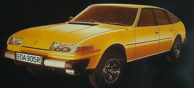 En gul bil mot en svart bakgrund. (AI text)