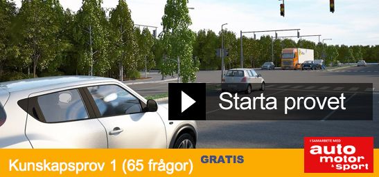 En bil kör nerför gatan. (AI text)