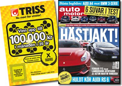 En tidningstäckt med två bilar och en person (AI text)