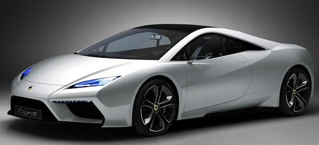 En vit sportbil mot en mörk bakgrund. (AI text)