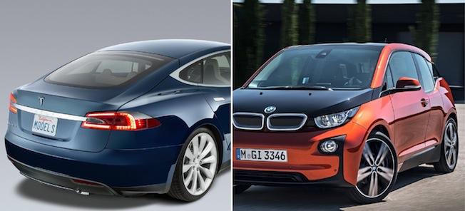 Tesla Model S mot Chevrolet Volt (AI text)