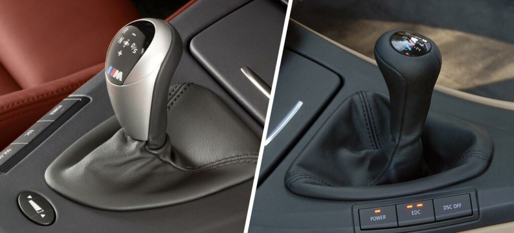 BMW X1 har manuell växellåda. (AI text)