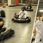en grupp personer i gokarts (AI text)