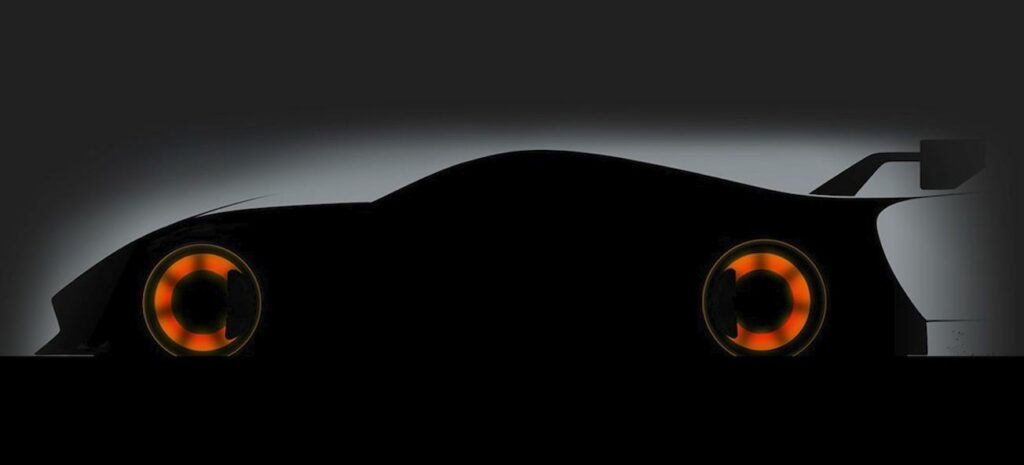 en bil siluettad i mörkret (AI text)