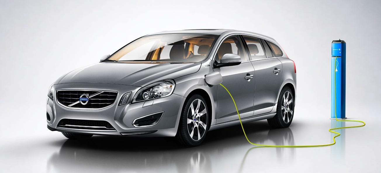 En bil laddas med en laddare. (AI text)