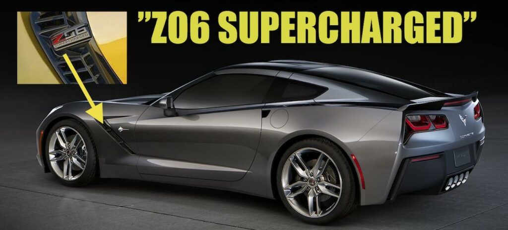 Chevrolet Corvette Z06 med överlagrad kompressor (AI text)
