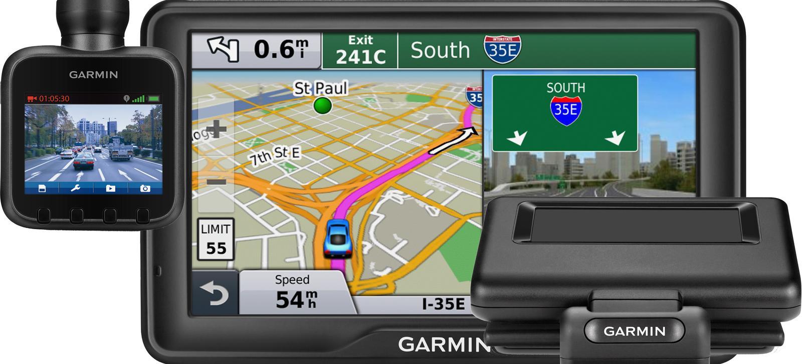 Garmin GPS-system med GPS-mottagare. (AI text)