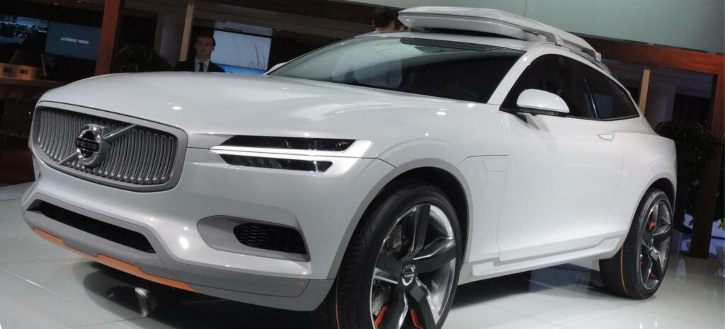 Volvo XC90-konceptbil på Shanghais bilsalong (AI text)