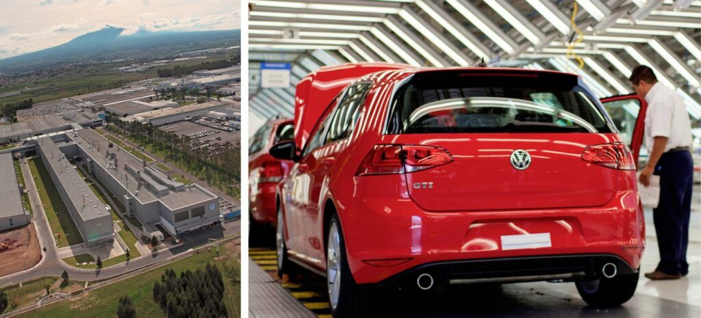 En biltillverkning i en stad och en fabrik i en landsbygd. (AI text)