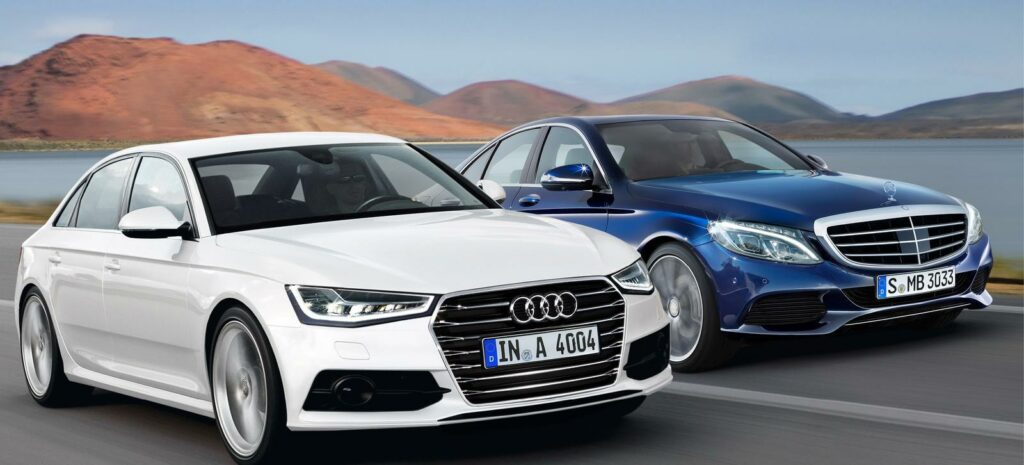 Audi A6 gentemot Audi (AI text)