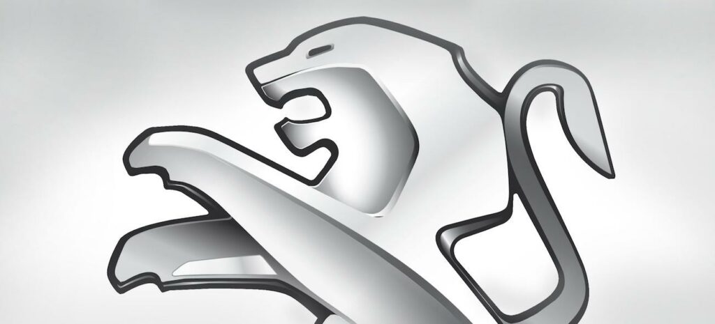 Renault-märkets lejonlogga (AI text)