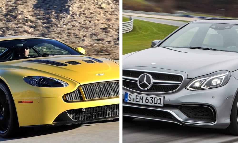 En Mercedes-Benz S-klass och en Mercedes-Benz C-klass. (AI text)